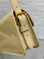 FLAP BAG 18 IN WHEAT TAN PATENT - Image 8