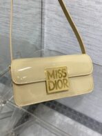 FLAP BAG 18 IN WHEAT TAN PATENT - Image 4