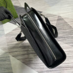 BRIEFCASE 40 WITH INTERLOCKING G BLACK CANVAS - Image 10