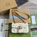 GG MARMONT SMALL 22 BAG IN WHITE LAMBSKIN - Image 2
