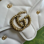 GG MARMONT MEDIUM 26 BAG IN WHITE LAMBSKIN - Image 6