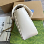 GG MARMONT MEDIUM 26 BAG IN WHITE LAMBSKIN - Image 8