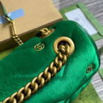 GG MARMONT MINI 22 BAG IN COOL GREEN VELVET - Image 10
