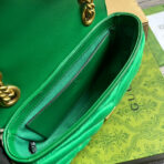 GG MARMONT MINI 22 BAG IN COOL GREEN VELVET - Image 7