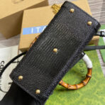 GG DIANA JUMBO 20 MINI TOTE BAG BLACK CANVAS - Image 8