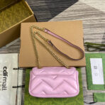GG MARMONT 23 SMALL SHOULDER BAG LIGHT PINK - Image 5