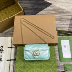 GG MARMONT 16 MINI SHOULDER BAG BLUE IRIDESCENT - Image 2