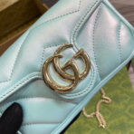 GG MARMONT 16 MINI SHOULDER BAG BLUE IRIDESCENT - Image 6