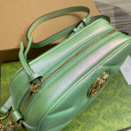GG MARMONT 24 SMALL MATELASS�� SHOULDER BAG GREEN IRIDESCENT - Image 9