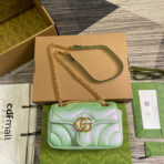 GG MARMONT 23 SMALL SHOULDER BAG GREEN IRIDESCENT - Image 2