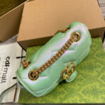 GG MARMONT 23 SMALL SHOULDER BAG GREEN IRIDESCENT - Image 5