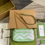 GG MARMONT 23 SMALL SHOULDER BAG GREEN IRIDESCENT - Image 3