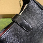 JACKIE NOTTE MINI BAG 19 IN BLACK CRACKED LACQUER  GOLD HARDWARE - Image 4