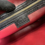 JACKIE SMALL SHOULDER BAG 27 IN BLACK CRACKED LACQUER  GOLD HARDWARE - Image 10