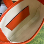 JACKIE NOTTE MINI BAG 19 IN ORANGE CRACKED LACQUER  GOLD HARDWARE - Image 4