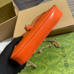 JACKIE NOTTE MINI BAG 19 IN ORANGE CRACKED LACQUER  GOLD HARDWARE - Image 6