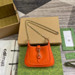 JACKIE NOTTE MINI BAG 19 IN ORANGE CRACKED LACQUER  GOLD HARDWARE - Image 2