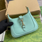 JACKIE NOTTE MINI BAG 19 IN MINT GREEN CRACKED LACQUER  GOLD HARDWARE - Image 8