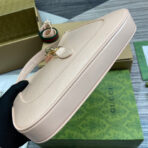 JACKIE SMALL SHOULDER BAG 27 IN LIGHT PINK CRACKED LACQUER  GOLD HARDWARE - Image 9