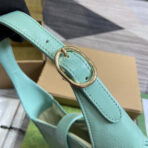 JACKIE SMALL SHOULDER BAG 27 IN MINT GREEN CRACKED LACQUER  GOLD HARDWARE - Image 9
