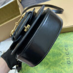 HORSEBIT 1955 MINI TOP HANDLE BAG 18 IN BLACK  GOLD HARDWARE - Image 3