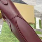 JACKIE MEDIUM SHOULDER BAG 35 IN WINE RED  GOLD HARDWARE - Image 4