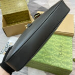 JACKIE MEDIUM SHOULDER BAG 35 IN BLACK  GOLD HARDWARE - Image 5