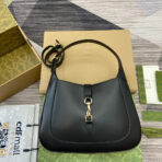 JACKIE MEDIUM SHOULDER BAG 35 IN BLACK  GOLD HARDWARE - Image 2