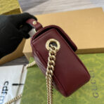 GG MARMONT 13 MINI TOP HANDLE BAG ROSSO ANCORA RED - Image 5