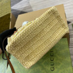 MINI 18 LOGO RAFFIA TOTE BAG - Image 8