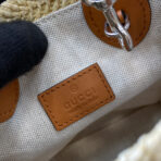 MINI 18 LOGO RAFFIA TOTE BAG - Image 10