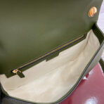 BLONDIE MEDIUM SHOULDER BAG 32 IN JUNIPER GREEN  AND SUEDE GOLD HARDWARE - Image 3