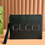 POUCH 28 IN BLACK SMOOTH  INLAID LOGO - Image 2