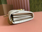 MARMONT SMALL SHOULDER BAG 20 IN WHITE LAMBSKIN GOLD HARDWARE - Image 10