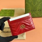 MARMONT QUILTED CARD HOLDER 10 IN RED