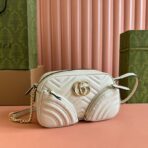 MARMONT SMALL SHOULDER BAG 24 IN WHITE  GOLD HARDWARE - Image 2
