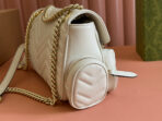 MARMONT SMALL MULTI-POCKET BAG 25 IN WHITE  GOLD HARDWARE - Image 7