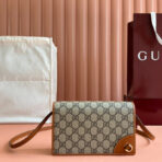 EMBLEM WALLET GG MONOGRAM 20 IN BEIGE AND DARK BROWN GG - Image 2