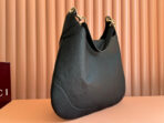 B LARGE SHOULDER BAG 49 IN BLACK SMOOTH LAMBSKIN - Image 4