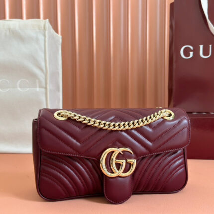 MARMONT MEDIUM SHOUDER BAG 26 IN ROSSO ANCORA RED