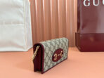 HORSEBIT 1955 WALLET ON CHAIN 19 IN BEIGE DARK BROWN NEW GG AND ROSSO ANCORA RED - Image 4