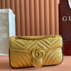 MARMONT MEDIUM SHOUDER BAG 26 IN YELLOW GLOSSY