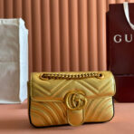 MARMONT MEDIUM SHOUDER BAG 23 IN YELLOW GLOSSY