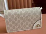 EMBLEM WALLET GG MONOGRAM 20 IN BEIGE AND WHITE SMOOTH - Image 3