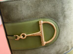 73 SMALL BUCKET BAG 20 IN GREEN SOFT SUEDE AND - Image 8