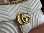 MARMONT SHOULDER BAG 31 IN WHITE  GOLD CHAIN - Image 5