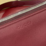 BODY SHOULDER BAG 40 IN BURGUNDY RED  SILVER HARDWARE - Image 4