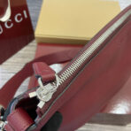 BODY SHOULDER BAG 40 IN BURGUNDY RED  SILVER HARDWARE - Image 7