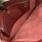 BODY SHOULDER BAG 40 IN BURGUNDY RED  SILVER HARDWARE - Image 8