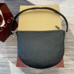 BODY SHOULDER BAG 40 IN BLACK  SILVER HARDWARE - Image 4